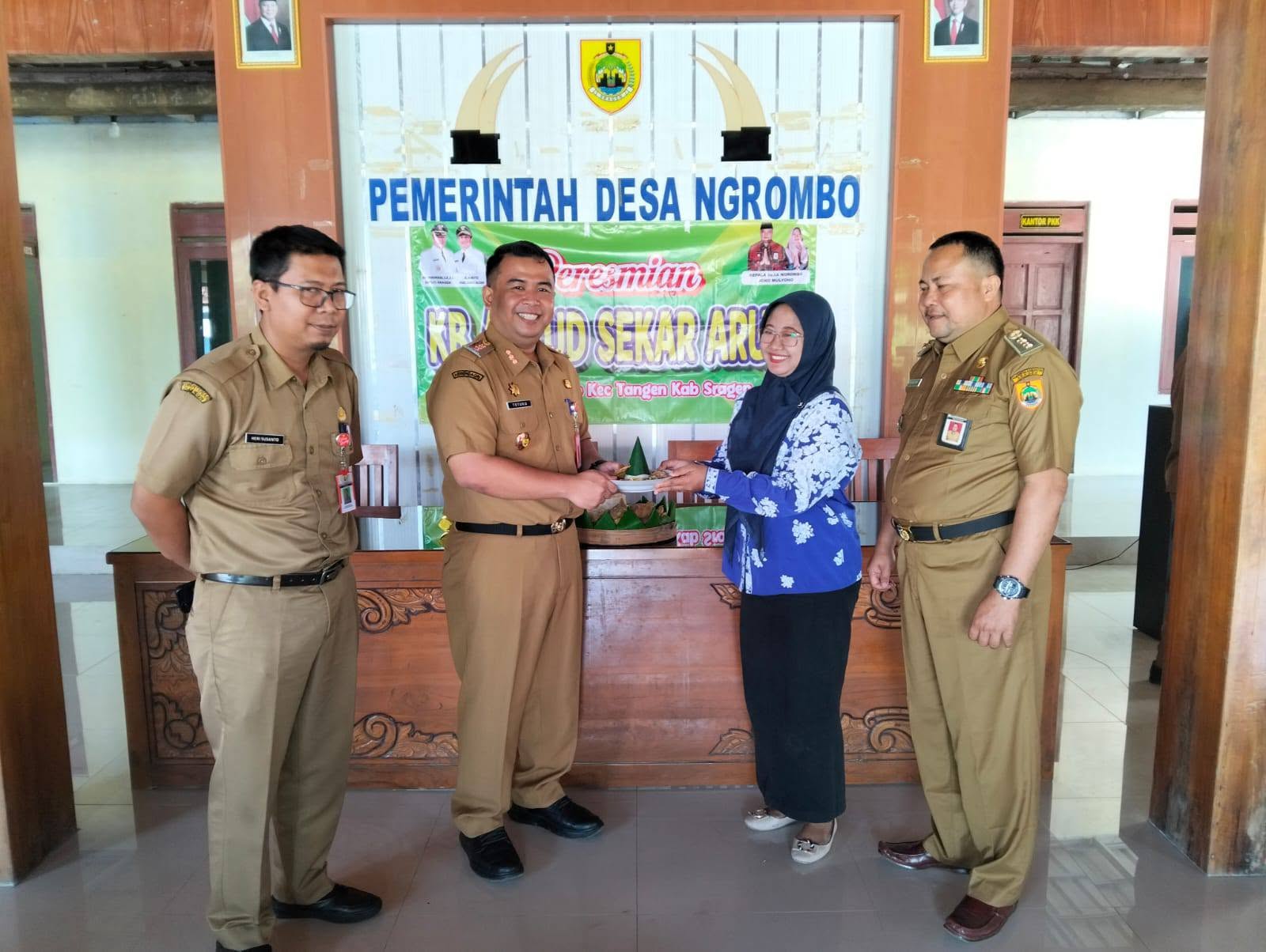 Peresmian pendirian KB/ PAUD "SEKAR ARUM" Desa Ngrombo